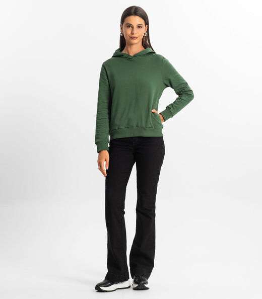 Blusão com Capuz Feminino Rovitex Verde