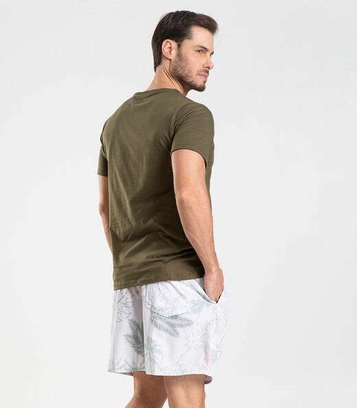 Bermuda Masculina De Microfibra Long Bong Branco