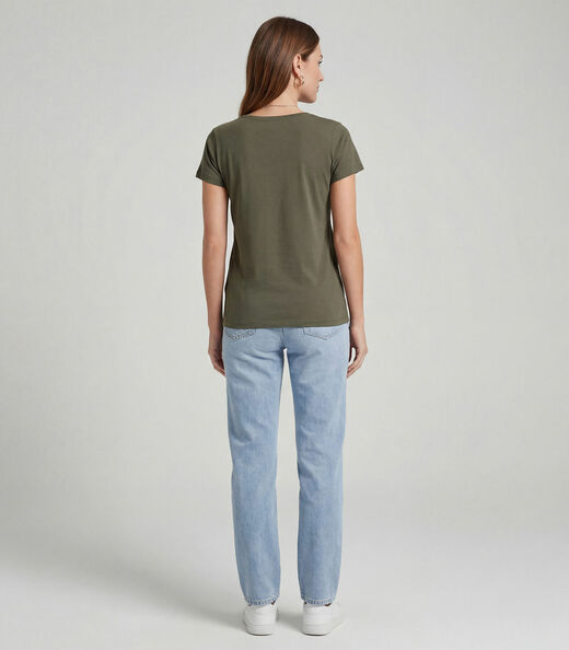 Blusa Feminina Cotton Com Estampa Infinita Cor Verde
