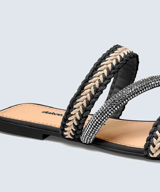 Rasteirinha Feminina Trançada Dakota