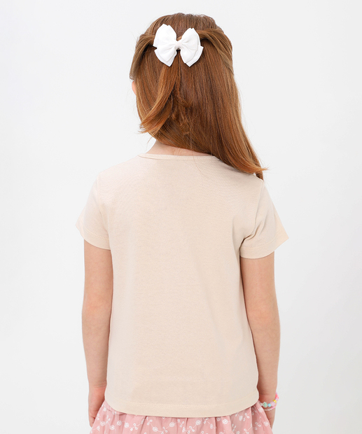 Blusa Infantil Marisa Tam 4 a 10 Bege
