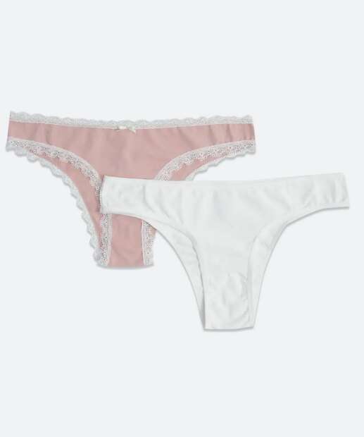 Kit 2 Calcinhas Biquíni Marisa