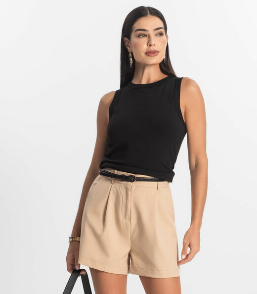 Kit 3 Regatas Feminina Friso Algodão Leve Macio Rovitex