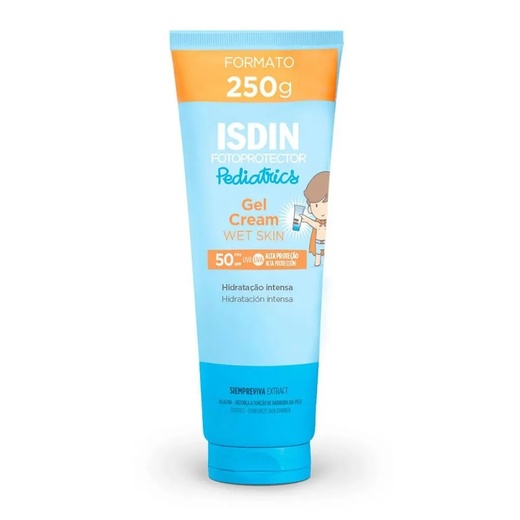 Image_Protetor Solar Infantil ISDIN Pediatrics Gel Cream Wet Skin FPS 50 – 250g