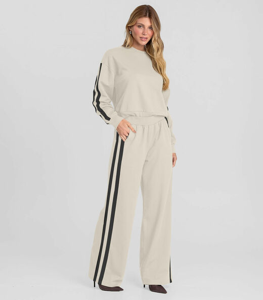 Image_Calça Feminina Pantalona em Molecotton Dianna Bege
