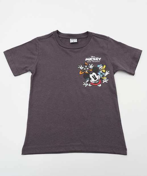 Image_Camiseta Infantil Turma do Mickey Disney Tam 1 a 3 Cinza