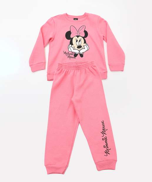Image_Conjunto Moletom Infantil Minnie Disney Tam 1 a 3 Rosa