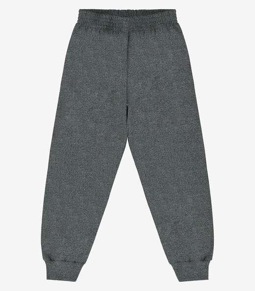 Calça Infantil Moletom Básica Rovitex Kids Cinza