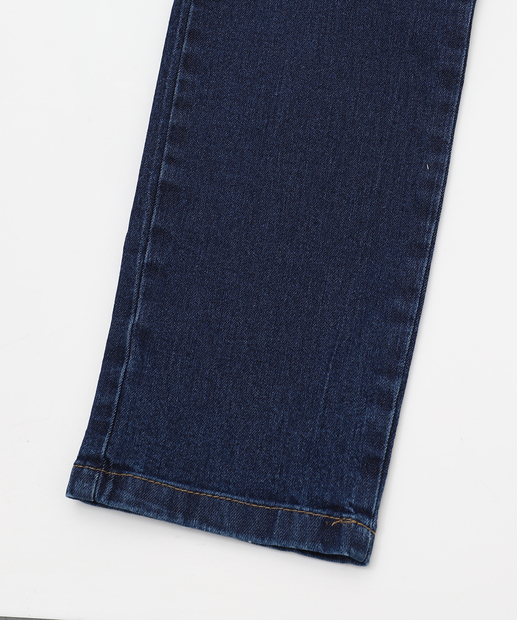 Calça Juvenil Jeans Skinny Bolsos Tam 10 a 16 Azul