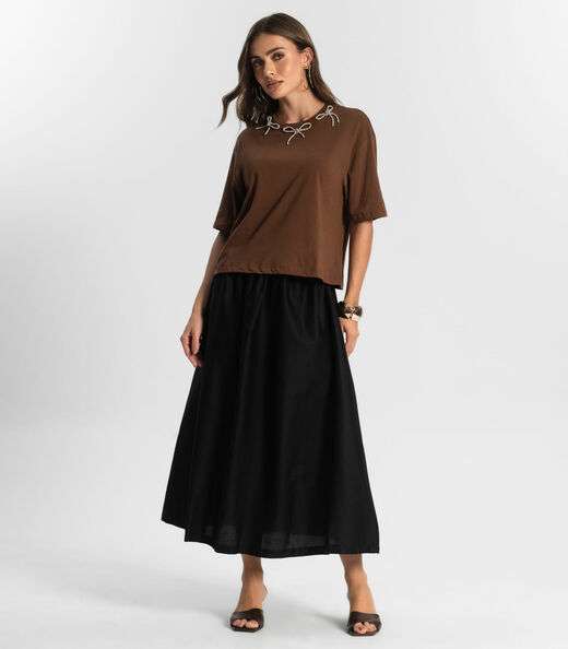 Camiseta Feminina Endless Marrom