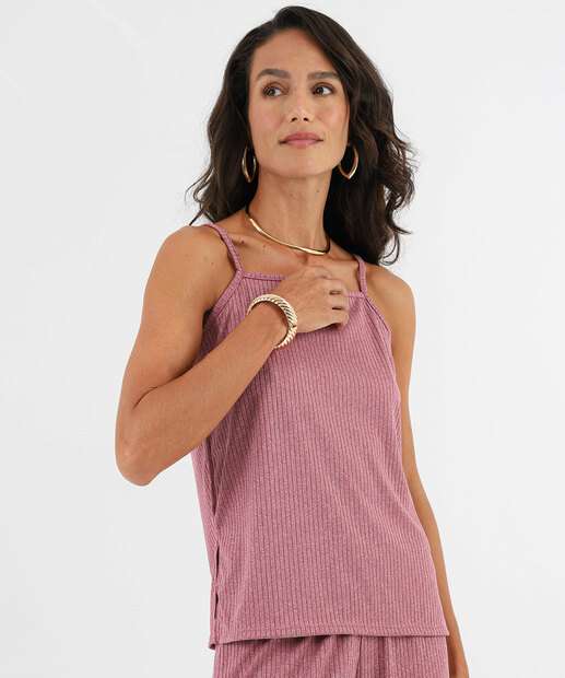 Image_Blusa Regata Feminina Canelada Alongada Marisa Roxo