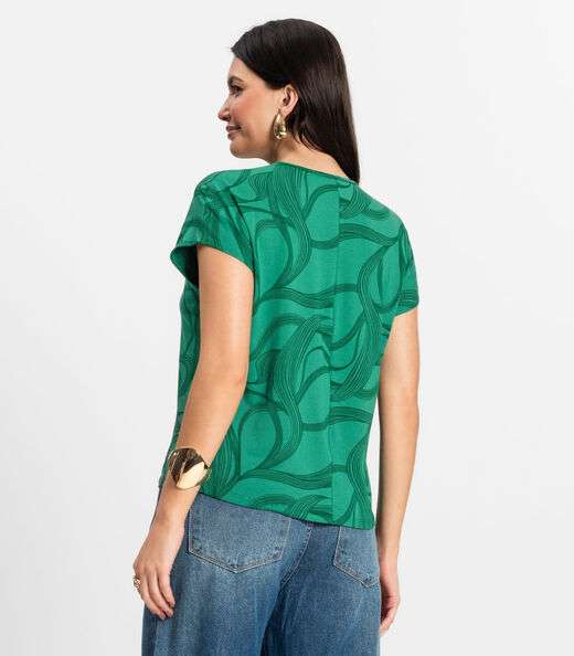 Blusa Feminina em Viscotorcion Rovitex Verde