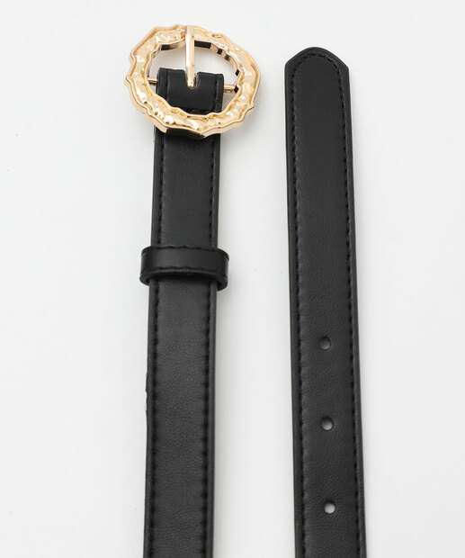 Cinto Feminino Fivela Marisa Preto