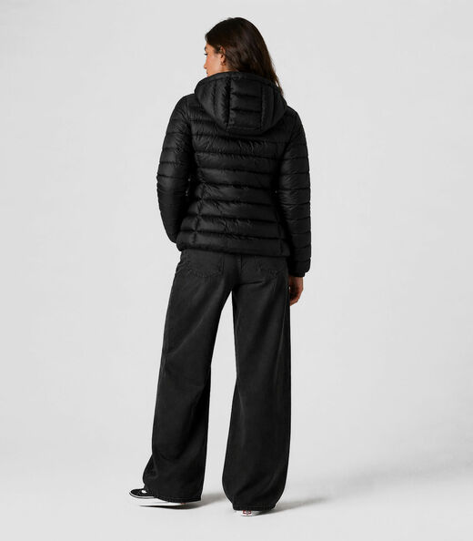 Jaqueta Juvenil Feminina Com Capuz Sea Surf Preto