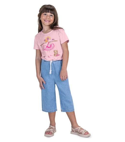 Image_Conjunto Infantil Blusa E Pantacourt Trick Nick Rosa