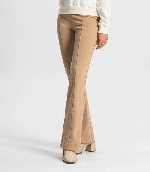 Calça Feminina  Boot Cut Rovitex Marrom