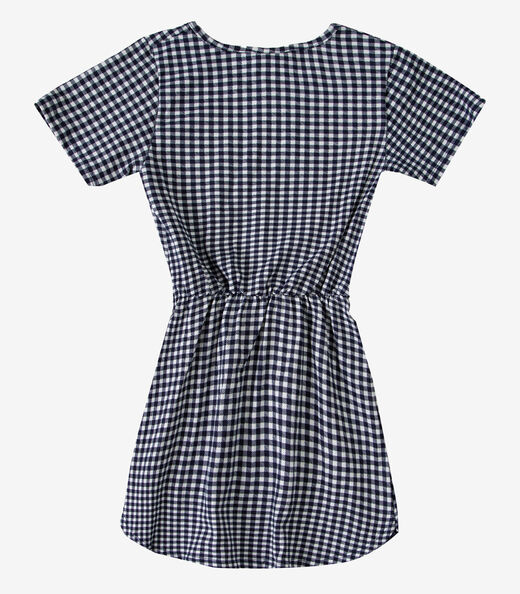 Vestido Curto Infantil Estampado Select Azul