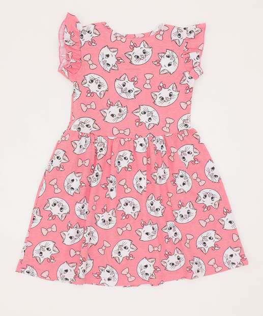 Vestido Infantil Estampa Marie Disney Tam 1 a 3