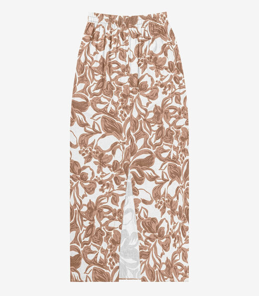 Saia Longa em Linho Feminina Endless Marrom