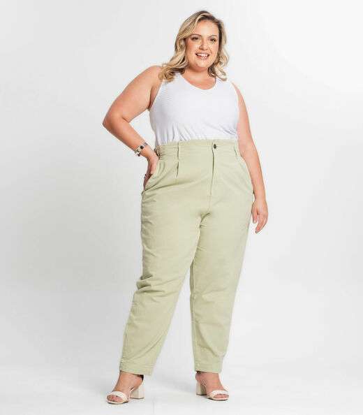 Regata Feminina Plus Size Secret Glam Branco