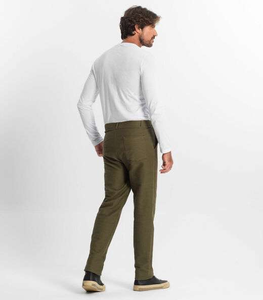 Calça Masculina Em Moletinho Diamentro Verde