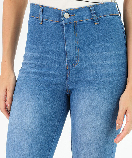 Calça Jeans Flare Feminina Cintura Alta