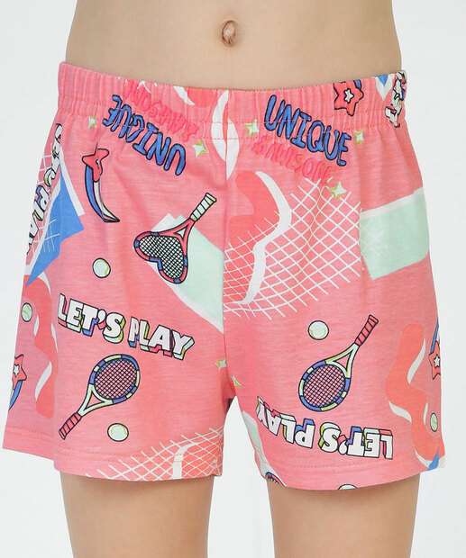 Conjunto Infantil Estampa Jogo Brandili Tam 4 a 10