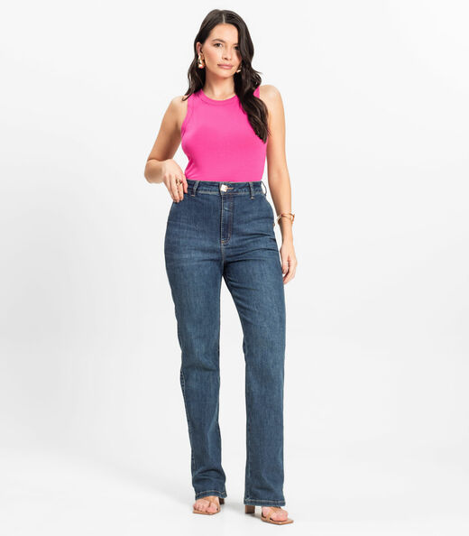 Regata Básica Feminina em Cotton Leve Rovitex Rosa