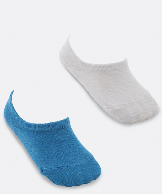 Image_Kit 2 Meias Sapatilha Invisíveil Infantil Marisa Azul
