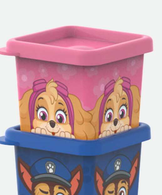 Kit 3 Potes Organizadores Patrulha Canina Nickelodeon 180ML