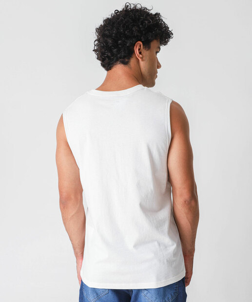 Regata Masculina Estampada Marisa Off White