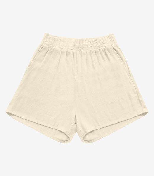 Shorts Linho Strong Feminino Rovitex Bege