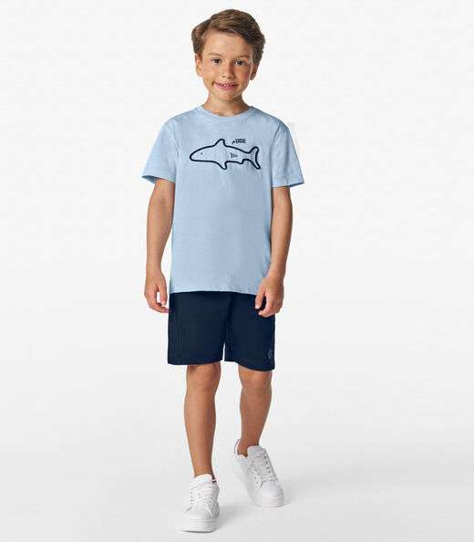 Conjunto Camiseta com Bermuda masculino Trick Nick Azul