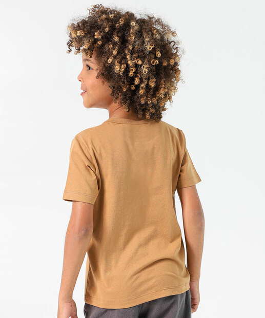 Camiseta Infantil Dinossauro Marisa Tam 4 a 10 Marrom