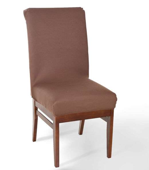 Capa De Cadeira Malha Gel Bene Casa Marrom