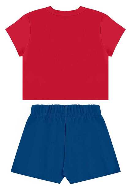 Conjunto Cropped e Short-Saia Bee Loop