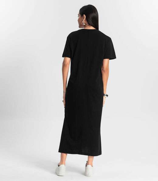 Vestido Feminino Meia Malha Rovitex Preto