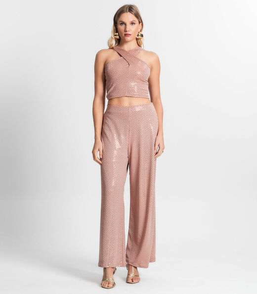 Blusa Cropped Feminina Transpassada Endless Unica