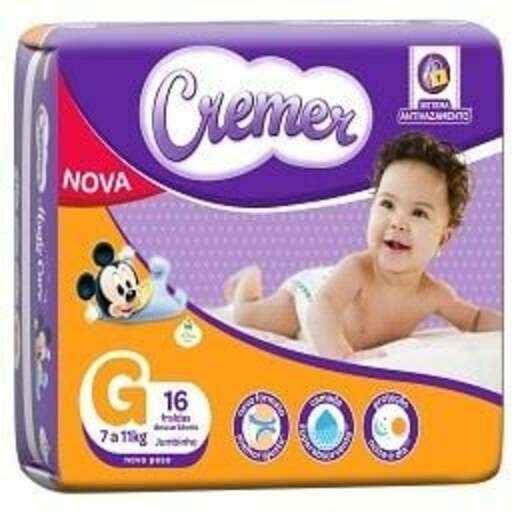 Image_Fralda Descartável Cremer Jumbinho Gd 16 Unidades