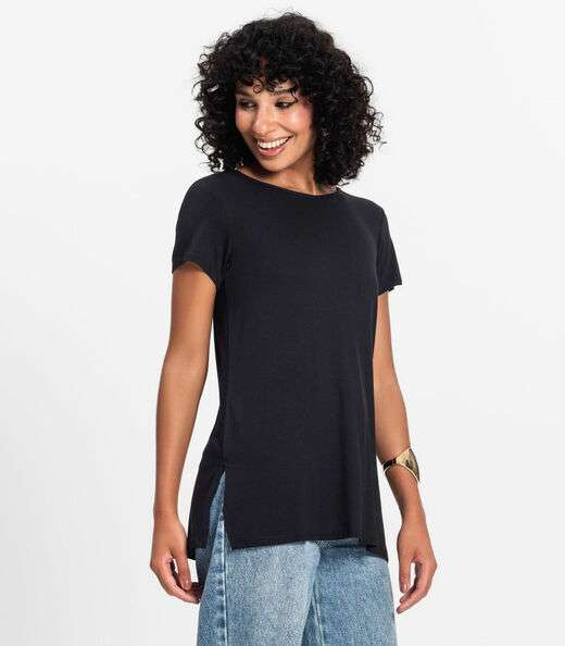 Image_Blusa Básica Alongada Feminina Rovitex Preto