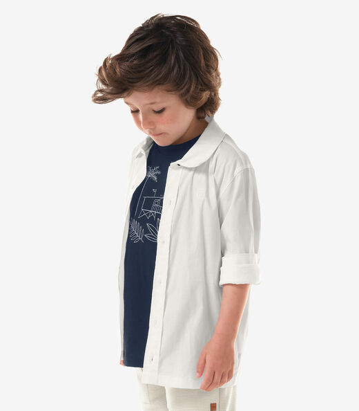 Conjunto Infantil Camiseta Com Bermuda Trick Nick Azul
