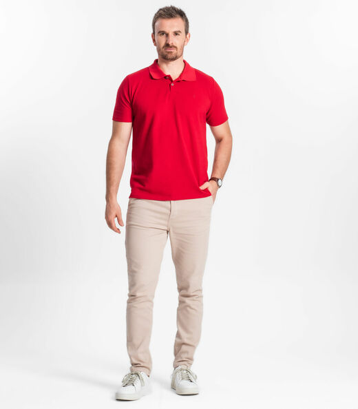 Polo Básica Masculina Diametro Vermelho