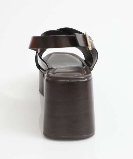 Sandália Flatform Feminina Via Uno Marrom