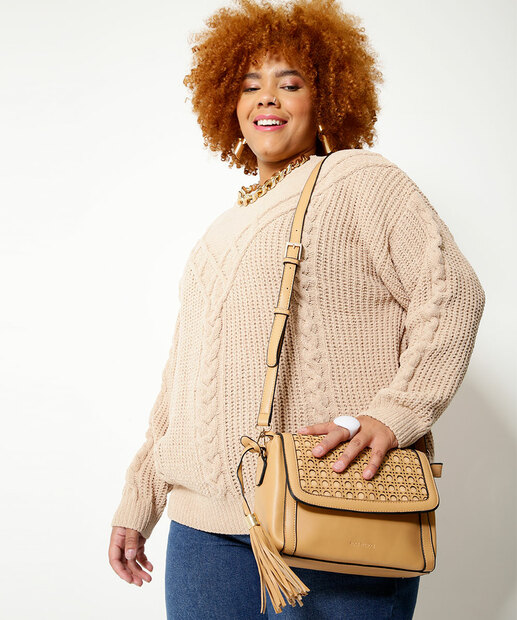 Bolsa Feminina Transversal Textura Alice Palucci