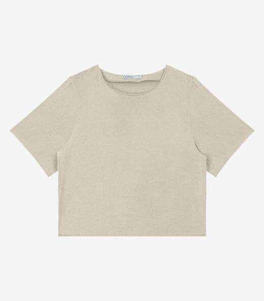 Blusa Viscose Double Feminina Endless Bege