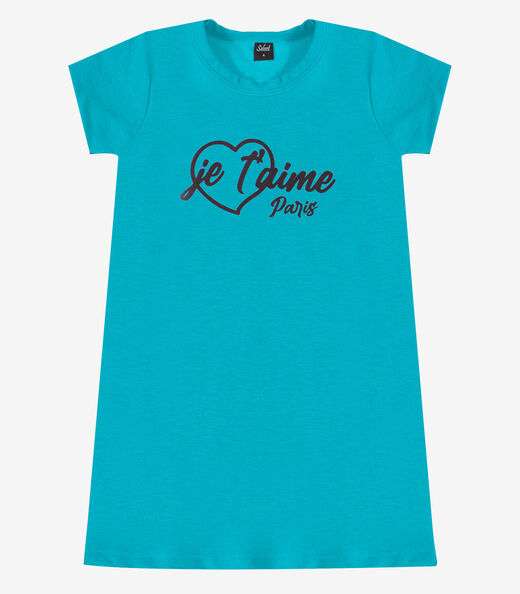 Image_Vestido Feminino Infantil em Molecotton Select Azul