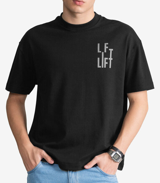 Camiseta Masculina Suedine Com Estampa Minty Preto
