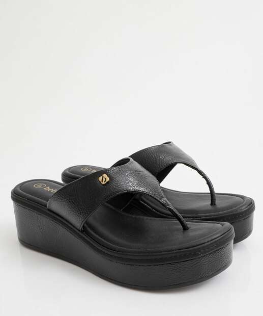 Tamanco Feminino Flatform Bebecê Preto