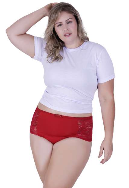 Image_Calcinha Chantily Plus Size Microfibra Concept Lingerie Vermelho
