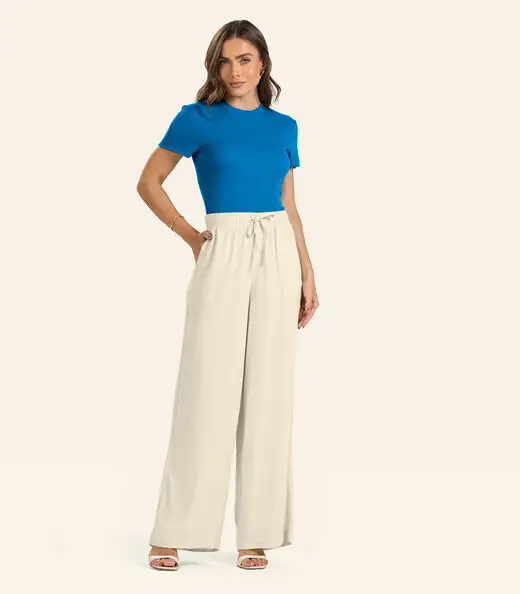 Image_Calça Linho Strong Feminina Endless Bege